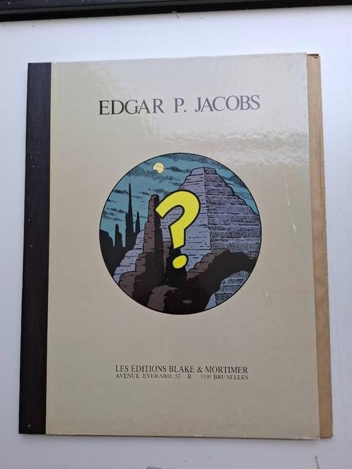 PRTFOLIO BLAKE ET MORTIMER E.P JACOBS 8 ILLUSTRATIONS 1984, Boeken, Stripverhalen, Zo goed als nieuw, Eén stripboek, Ophalen of Verzenden