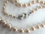 Magnifique collier perlé avec fermoir en argent 835., Enlèvement ou Envoi, Argent, Avec pierre précieuse
