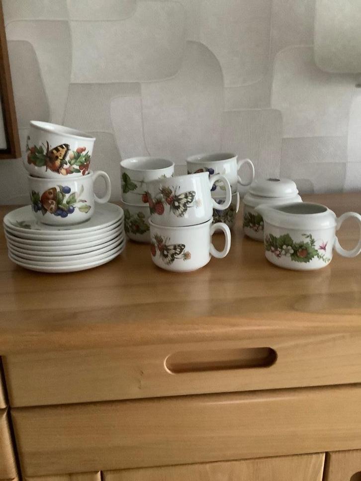 Marjolein Bastin, vintage koffieservies, Wedgwood, Huis en Inrichting, Keuken | Servies, Wedgwood, Porselein, Ophalen of Verzenden