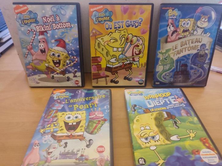 BOB L'EPONGE - 5 dvd (compilations épisodes), Cd's en Dvd's, Dvd's | Tekenfilms en Animatie, Gebruikt, Amerikaans, Tekenfilm, Ophalen of Verzenden
