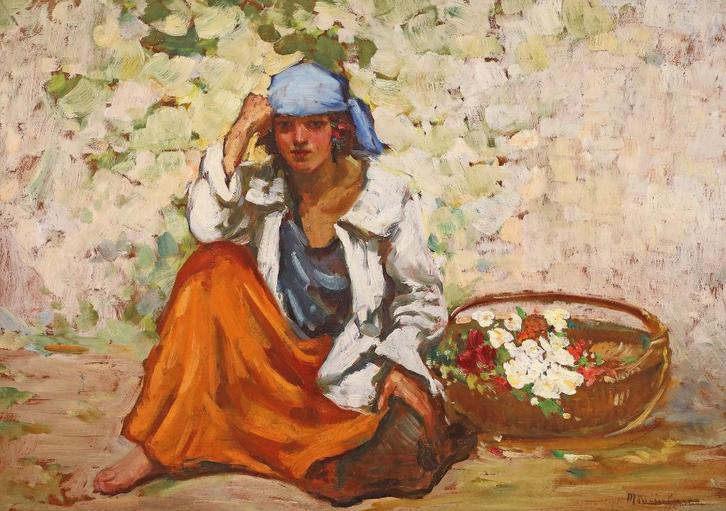 Impressionistisch schilderij van de schilder Apostol Manciul, Antiek en Kunst, Kunst | Schilderijen | Klassiek, Ophalen