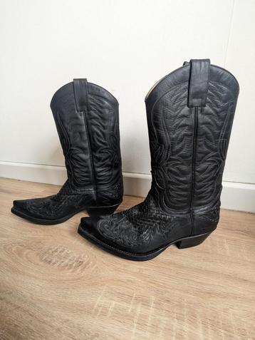 Bottes en cuir noir Sendra (taille homme 42), boots