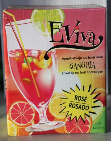 Sangria Eviva Rosé 3 L Bag In Box 14,5%  beschikbaar voor biedingen
