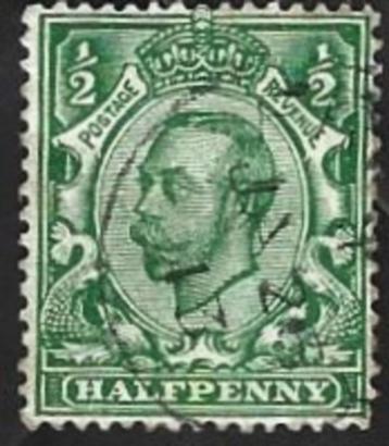 1 Postzegel George V - Type I B kopstaand Groot-Brittannië beschikbaar voor biedingen