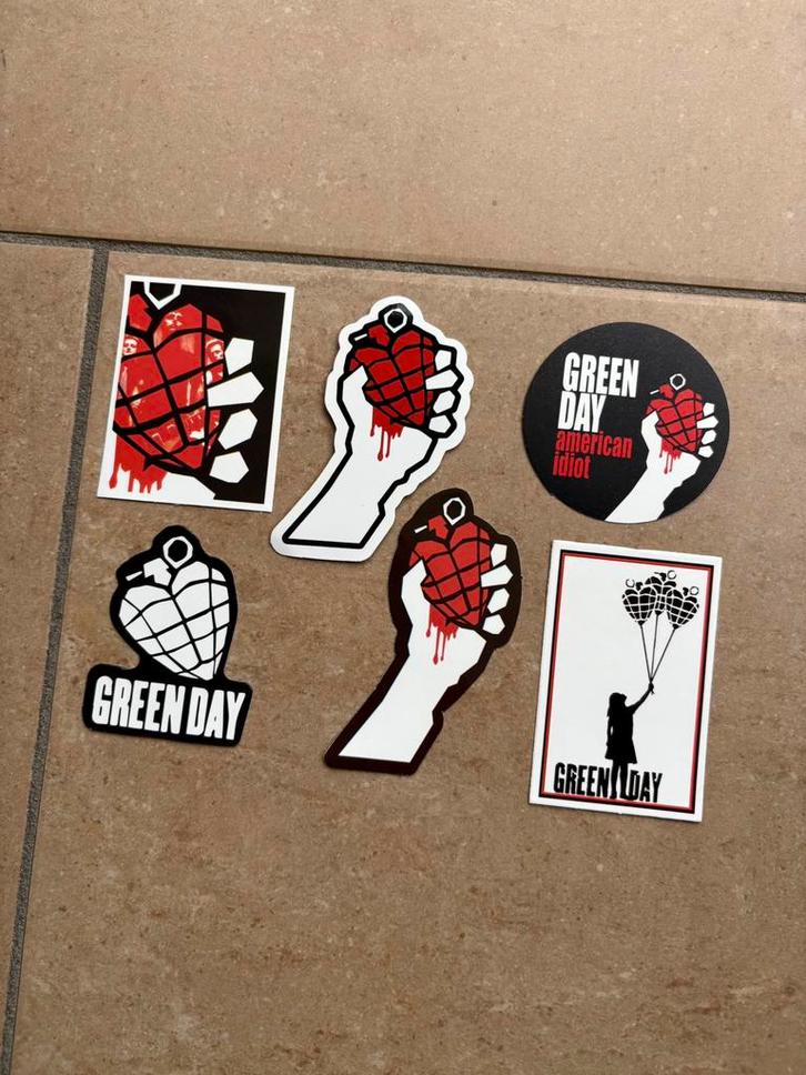 Green Day american idiot stickers, Verzamelen, Stickers, Nieuw, Ophalen of Verzenden