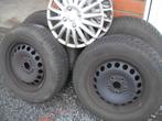 VW Golf 5, Touran, Caddy winterset - 195/65 R15 91T, Auto-onderdelen, Banden en Velgen, Ophalen, Gebruikt, 15 inch, Banden en Velgen