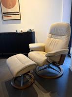 Stressless fauteuil, Ophalen, Zo goed als nieuw, Leer