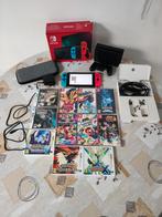 Nintendo Switch V2 model (verbeterde batterij) met games, Ophalen of Verzenden, Zo goed als nieuw, Met games