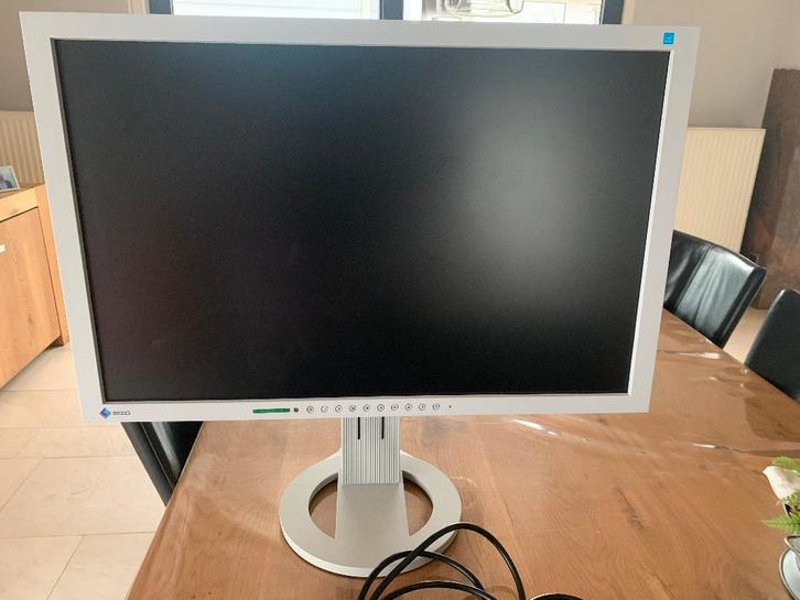Eizo Flexscan S2402W wit monitor, Computers en Software, Monitoren, Gebruikt, Draaibaar, TN, Ophalen