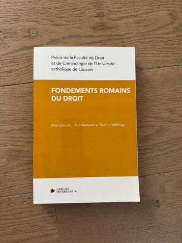 Fondements Romains du droit beschikbaar voor biedingen