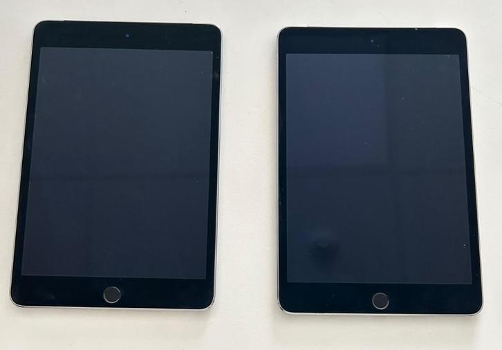 Apple iPad mini 4 Wi-Fi + Cellular 128 Go (2 unités), Computers en Software, Tablet-hoezen, Gebruikt, Ophalen
