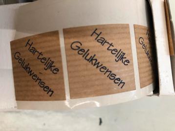 Stickers voor op geschenkverpakkingen  beschikbaar voor biedingen