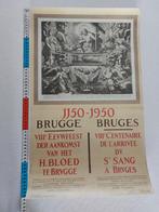 Affiche (reproductie) 8ste eeuwfeest H.Bloed Brugge, Antiek en Kunst, Kunst | Litho's en Zeefdrukken, Ophalen of Verzenden