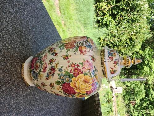 Keralux boch fleur de saxe vaas freres de belgium, Antiek en Kunst, Antiek | Keramiek en Aardewerk, Ophalen of Verzenden