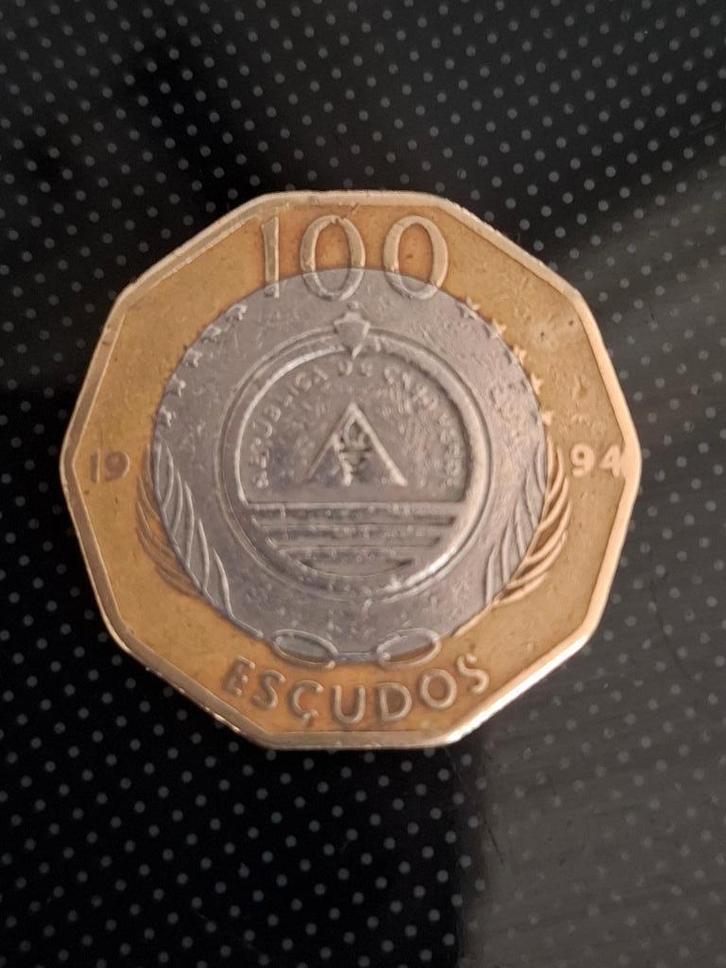 Pièce Cap Vert - 100 escudos - 1994, Timbres & Monnaies, Monnaies | Afrique, Monnaie en vrac, Afrique du Sud, Envoi