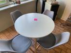 tafel en 4 stoelen, Huis en Inrichting, Ophalen, Gebruikt, 50 tot 100 cm, Rond