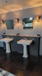 Landelijke badkamer met vrijstaande lavabo's, Ophalen, Gebruikt, Wasbak of Wastafel