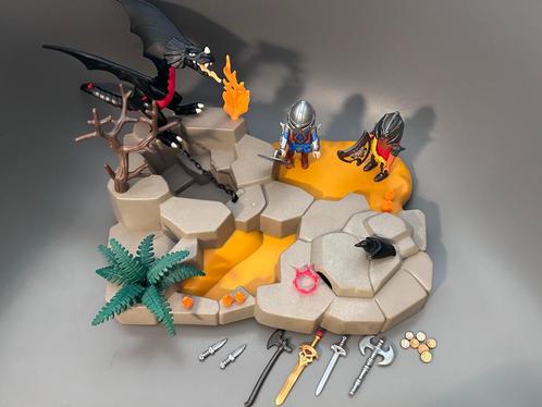 Playmobil 4006 - Superset Chevaliers et Dragon, Kinderen en Baby's, Speelgoed | Playmobil, Gebruikt, Complete set, Ophalen of Verzenden