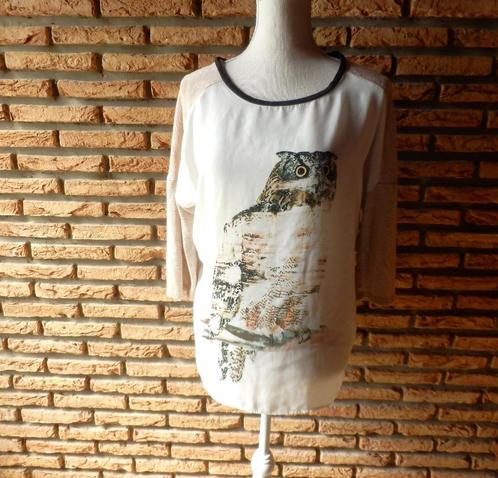 (113) -blouse femme t.40 beige - camaieu -, Kleding | Dames, Blouses en Tunieken, Zo goed als nieuw, Maat 38/40 (M), Beige, Ophalen of Verzenden