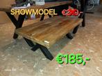 SHOWMODEL salontafel mangohout, Ophalen, 100 tot 150 cm, Nieuw, 50 tot 100 cm