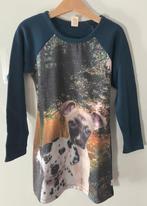 WILD donkerblauwe winterjurk met hondjes (maat 122/128), Comme neuf, Wild, Fille, Robe ou Jupe