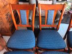 6 stoelen, Klassiek, Enlèvement, Bleu, Tissus