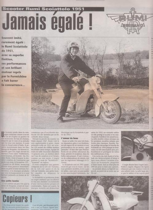 Scooter Rumi Scoiattolo collectie, Boeken, Motoren, Gelezen, Verzenden