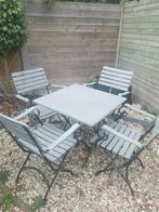 tafel met 4 stoelen, Ophalen, Gebruikt, Hout