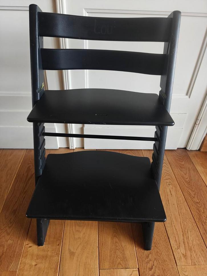 Tripp Trapp Stokke noir, Enfants & Bébés, Chaises pour enfants, Utilisé, Chaise évolutive, Enlèvement