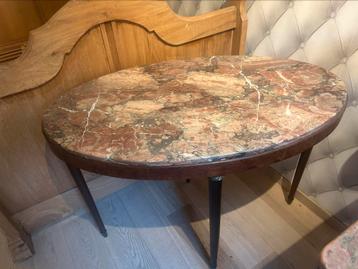 Antieke tafel ovaal met marmeren blad ,spaans beschikbaar voor biedingen