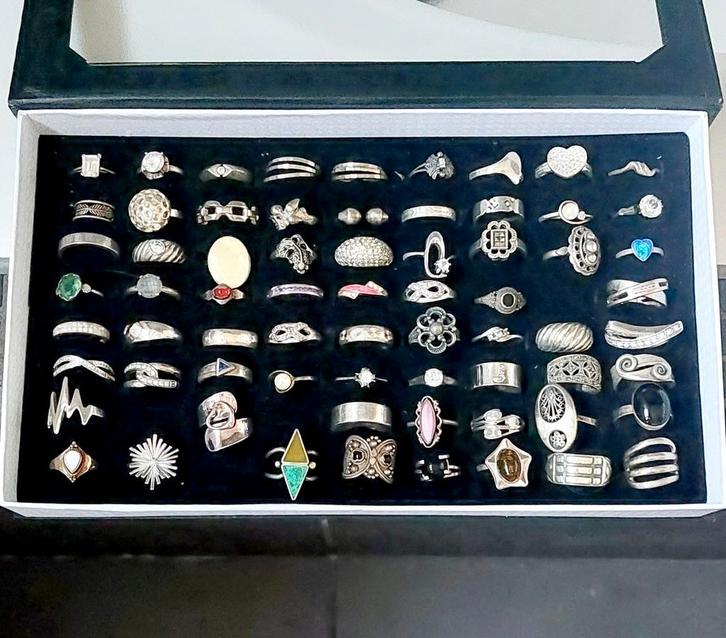 Echte zilveren ringen 925, Handtassen en Accessoires, Ringen, Zo goed als nieuw, Ophalen of Verzenden