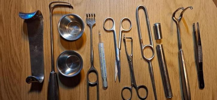 Lot Instruments Médicaux Anciens #2, Antiek en Kunst, Antiek | Gereedschap en Instrumenten, Ophalen