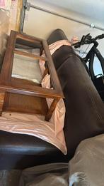 Leder zetel met tafel, Caravans en Kamperen, Ophalen, Zo goed als nieuw
