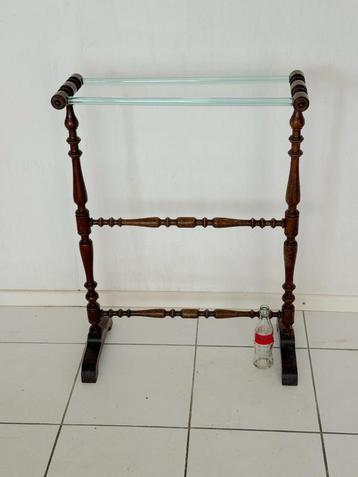 Vintage Houten Quiltrek / Handdoekenrek beschikbaar voor biedingen