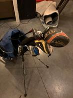 Golfzak met berschillende clubs, Sport en Fitness, Ophalen, Zo goed als nieuw