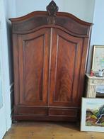 Lot 34 - Garde robe d'époque Louis Philippe, plaqué acajou, Antiquités & Art, Antiquités | Meubles | Armoires, Enlèvement