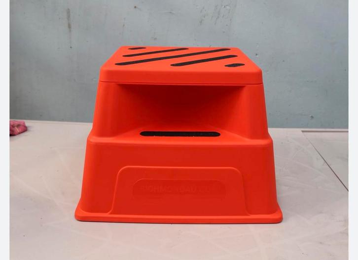 SAFETY STEP BOX 250KG opstap-kruk 505X505X365 oranje Nieuw, Huis en Inrichting, Krukjes, Nieuw, Kunststof, Ophalen of Verzenden