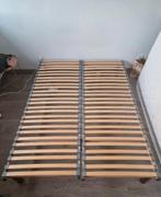 bed bestaande uit 2 boxsprings op nieuwe uitneembare poten, Ophalen, Zo goed als nieuw, 200 cm, Matras