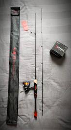 Solomon II hengel 200cm - 1/8gr + Seasir 800 haspel + nylon, Ophalen of Verzenden, Nieuw, Complete set