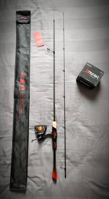 Solomon II hengel 200cm - 1/8gr + Seasir 800 haspel + nylon beschikbaar voor biedingen