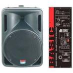 db technologies basic 400 12" active speakers, Ophalen, Gebruikt, 120 watt of meer, Front, Rear of Stereo speakers