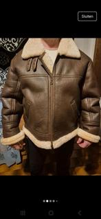 Mouton jas echte leer, Ophalen, Zo goed als nieuw, Overige maten, Bruin