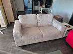 Canapé velours beige., Ophalen, Gebruikt