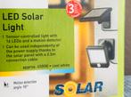 2X Projecteur d'extérieur LED détecteur avec panneau solaire, Enlèvement ou Envoi, Comme neuf