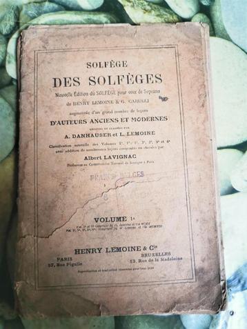 Solfège des solfèges Volumes 1a et 1b Edition de 1913