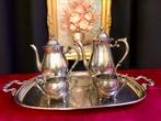 Koffie/thee set verzilverd ( Leonard , circa 1969 ) 5 stuk, Ophalen