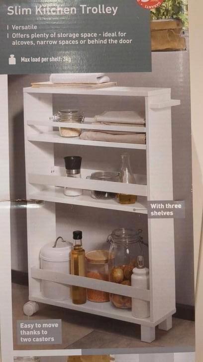 smalle keukentrolley, Huis en Inrichting, Keuken | Keukenelementen, Zo goed als nieuw, Minder dan 100 cm, Minder dan 50 cm, 25 tot 50 cm