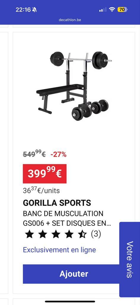 Matériel de musculation, Sport en Fitness, Turnen, Materiaal, Ophalen