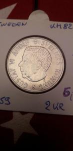 Zweden 2 kroon 1959 km827 unc, Timbres & Monnaies, Monnaies | Europe | Monnaies non-euro, Enlèvement ou Envoi