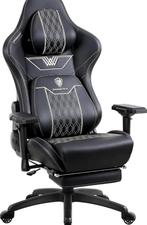 Zwarte bureaustoel gamestoel gamerstoel gamingstoel, Ophalen, Zwart, Nieuw, Gaming bureaustoel